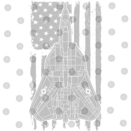 F-14 Tomcat Fighter Jet Airplane American Flag F14 Digital Files