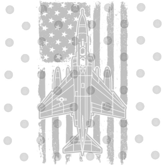 F-4 Phantom Fighter Jet Airplane American Flag F4 Digital Files