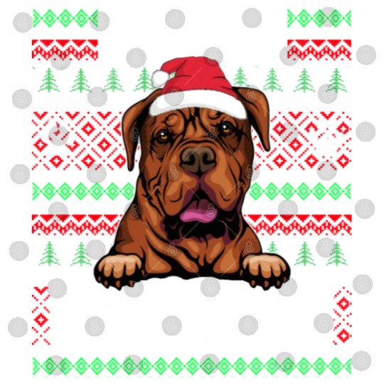 Bordeaux Great Dane Christmas Lights Petg Lovers X Digital Files