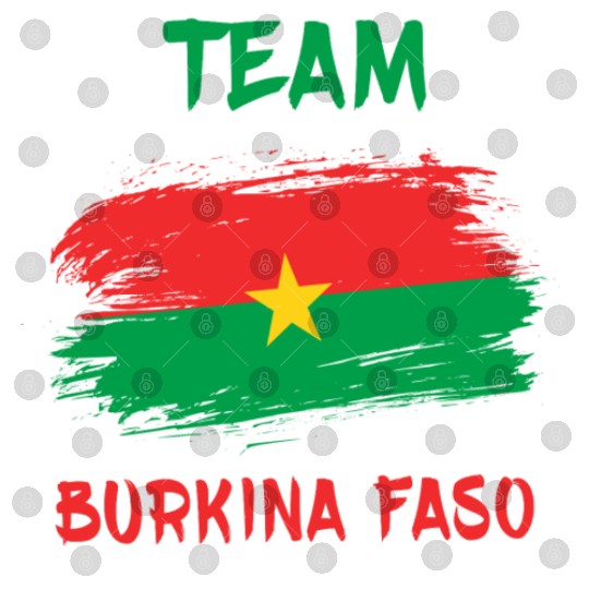 Team Burkina Faso flag design Digital Files