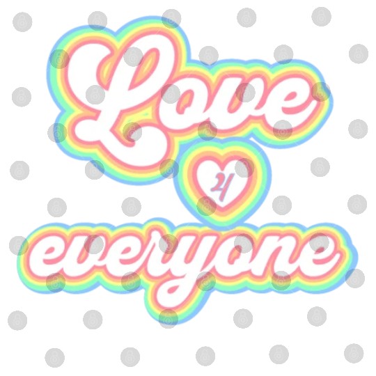 Rainbow unisex love for everyone Digital Files