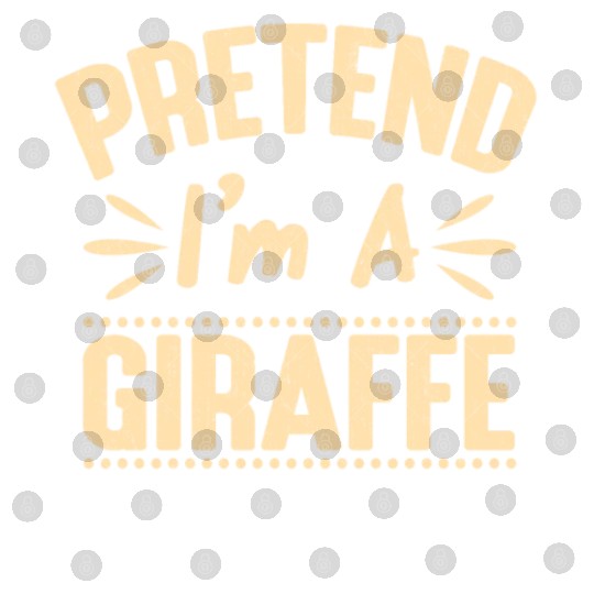 Pretend I'm A Giraffe Easy Lazy Halloween Costume Digital Files