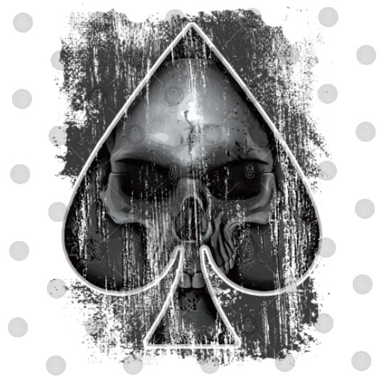 Heavy Metal Punk Poker Skull Digital Files