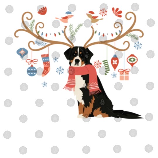 Bernese Mountain Dog Christmas Digital Files