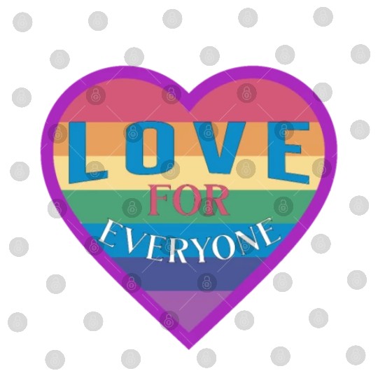 Heart rainbow unisex love for everyone Digital Files