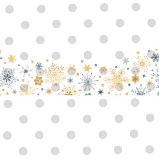 Elegant Snowflakes White Gold Silver Digital Files