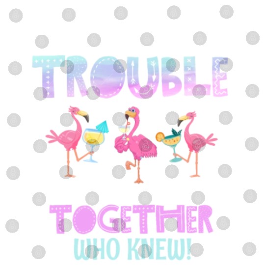 Women Crazy Flamingo Friends Digital Files