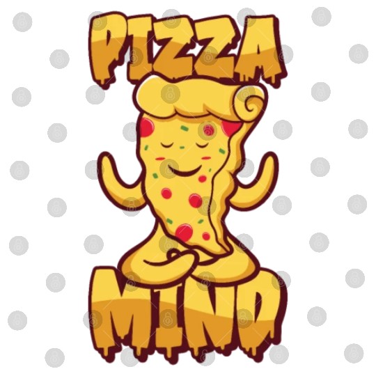 Serenity Pizza Meditation Yoga Pizza Lover Yoga Digital Files