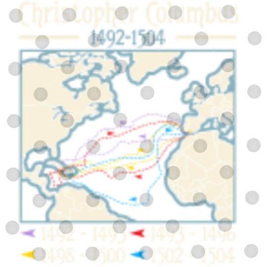 Columbus day america map Christopher Columbus Digital Files