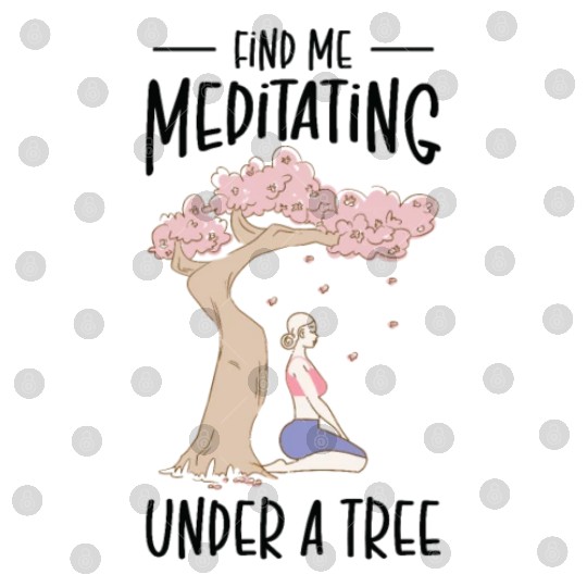 Serenity Meditating Nature Fan Spiritual Yoga Digital Files