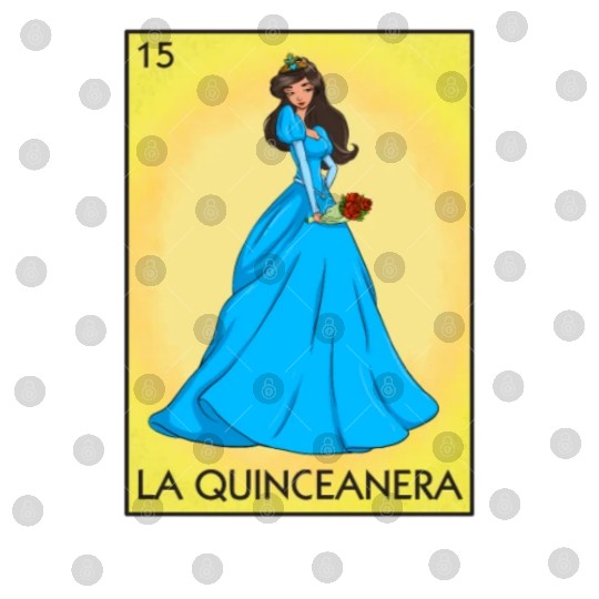 La Quinceanera Card Mexican Lottery Quinceanera Digital Files