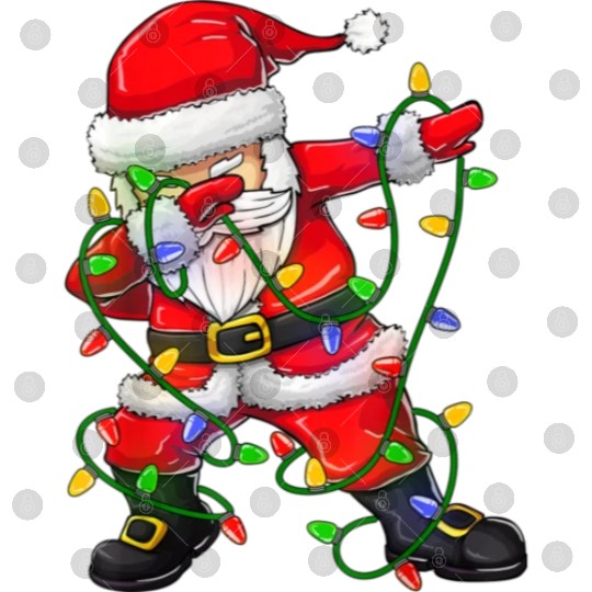 Dabbing Santa Digital Files for Boys Girls Christmas Tree