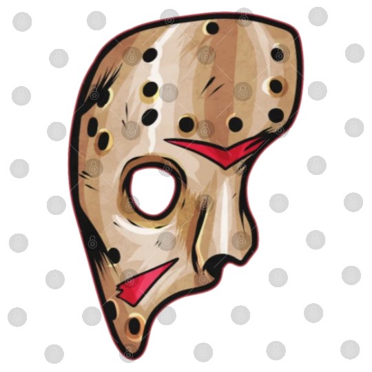 Scary Hockey Mask Costume Halloween Digital Files