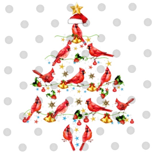 Cardinal Bird Ornament Decoration Christmas Tree Digital Files