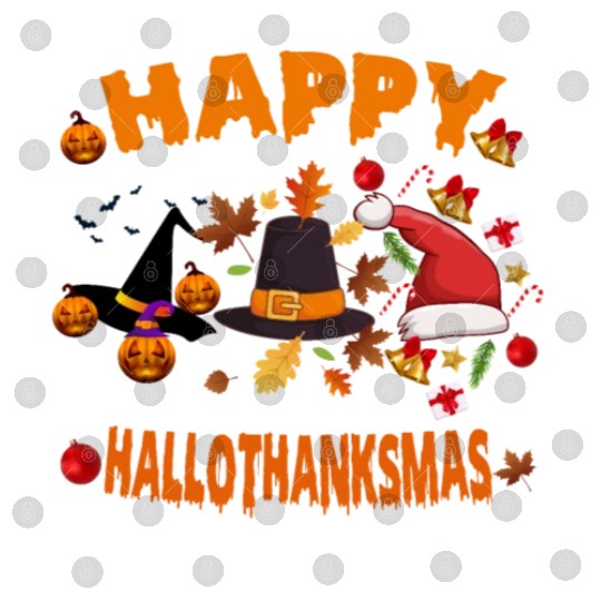 Wine Halloween Christmas Happy Hallothanksmas Digital Files