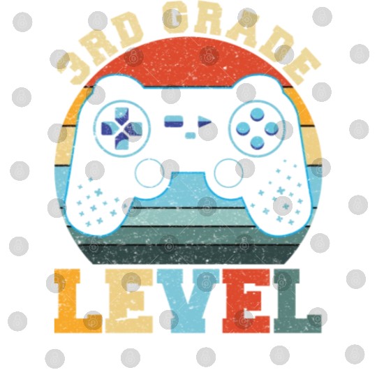 3rd Grade Level Unlocked Vintage T-shit Digital Files