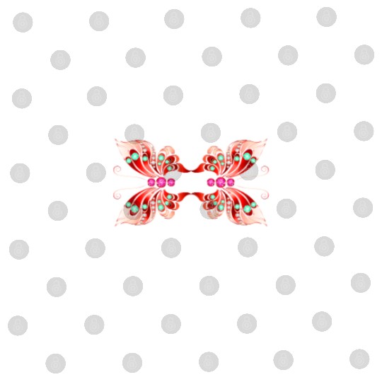 Jewelry Butterfly Red Shape Digital Files