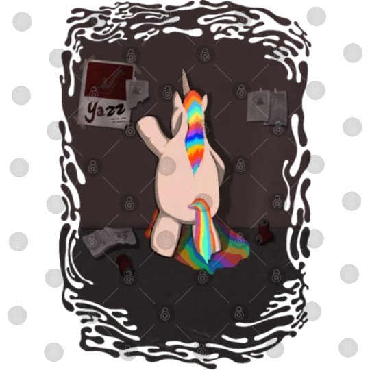 Unicorn taking a leak Digital Files