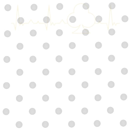 Clubs Poker Card Symbol. Heart. Love. EKG. Pulse. Digital Files