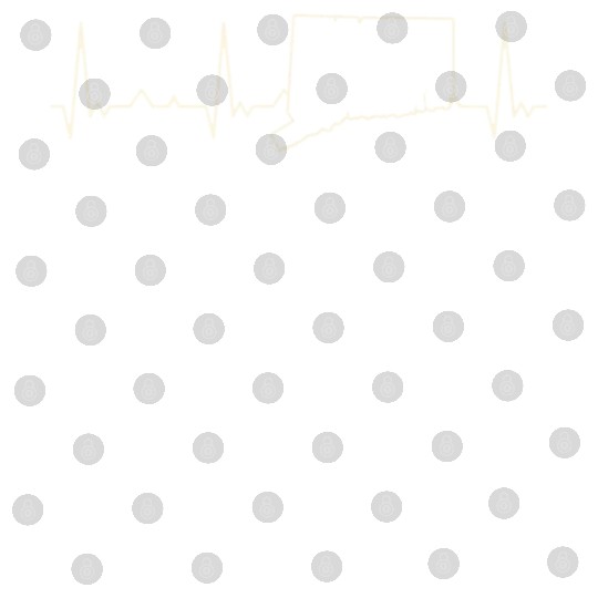 Connecticut State USA. Heart. Love. EKG. Pulse. Digital Files