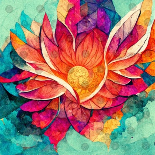 Colorful mandala flower version 7 Digital Files