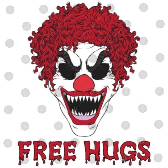 Free Hugs from terrifying Clown Digital Files