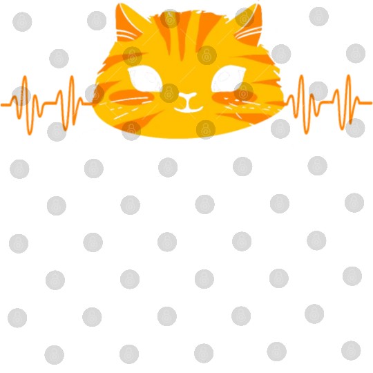 Cat Lover Kitten Pet Tabby Cat Heartbeat Digital Files