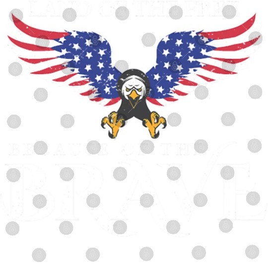 Land Of The Free Because Of The Brave Patriot USA Digital Files