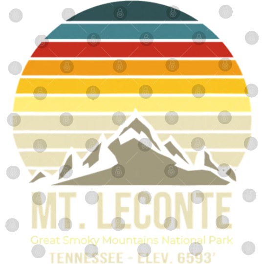 Mt LeConte Great Smoky Mountains Vintage Tennessee Digital Files