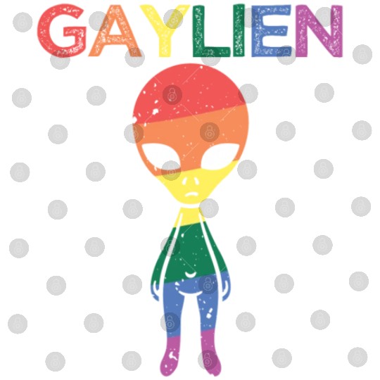 Gaylien LGBTQ+ Gay LGBT Community Rainbow Pride Digital Files