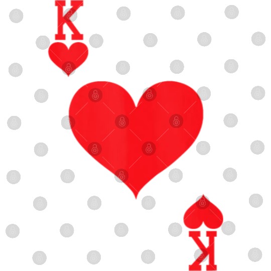 King of Hearts Playing Card Halloween Costume Tank Digital Files
