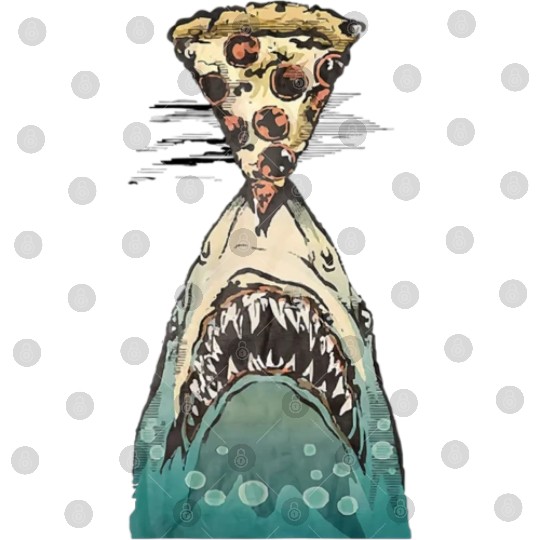Shark Funny Pizza Food Ocean Nature Wilderness Digital Files