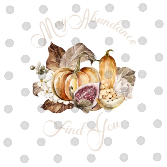 Autumn Abundance Quote Pumpkin Nature Digital Files