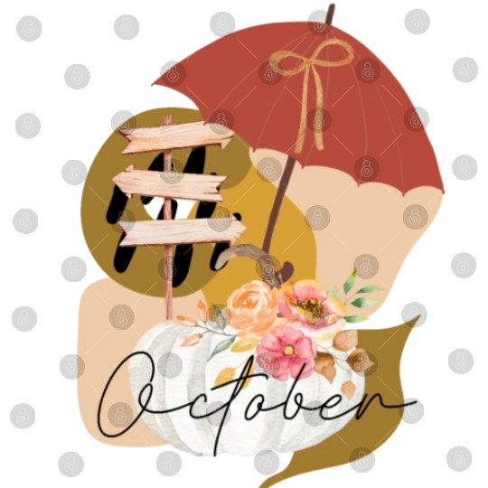 Fall October white pumpkin abstract Digital Files