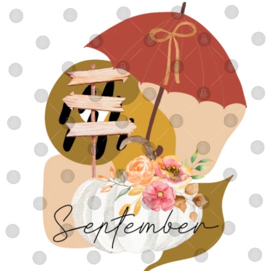 Fall September white pumpkin abstract Digital Files