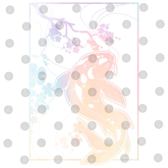 Kawaii Cherry Blossom Koi Digital Files