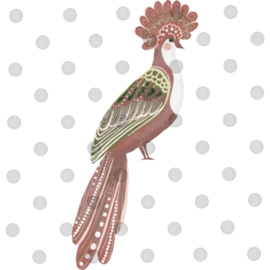Folk art fancy bird Digital Files