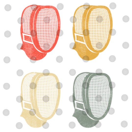 Fencing Sports Vintage Fencer Masks Fence Digital Files