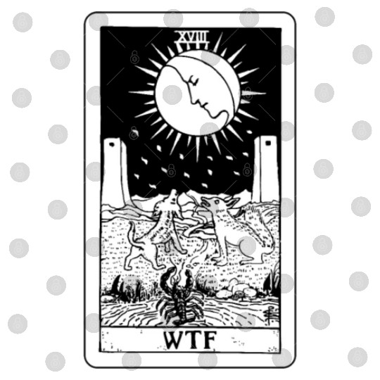 WTF - The Moon Tarot Card Digital Files