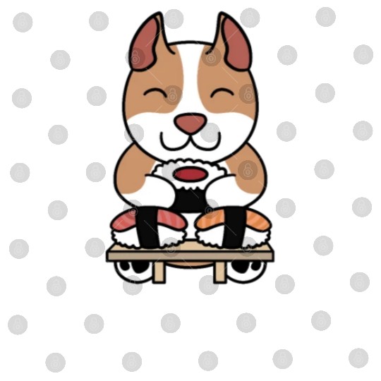 Sushi Lover Pit Bull Digital Files