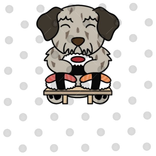 Sushi Lover Irish Wolfhound Digital Files