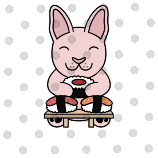 Sushi Lover Sphynx Cat Digital Files