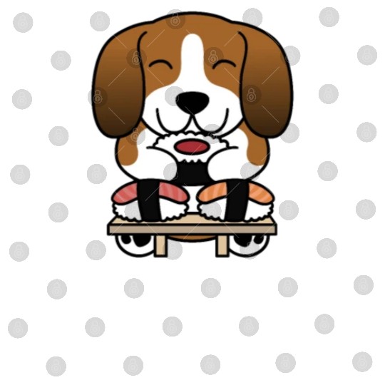 Sushi Lover Basset Hound Digital Files