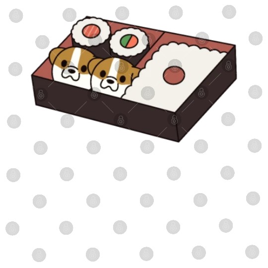Sushi Bento Box English Bulldog Digital Files