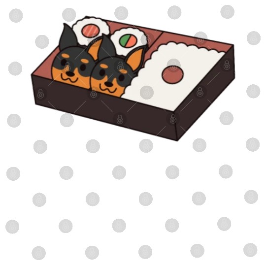 Sushi Bento Box Doberman Digital Files