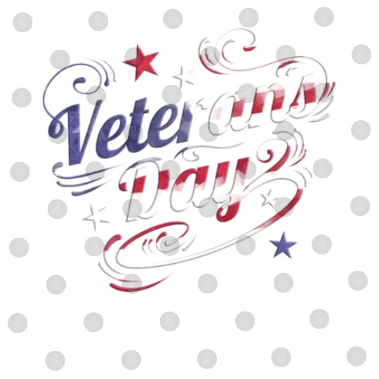 US Flag Colored Logo For Veterans Day Digital Files