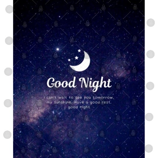 Good night with sweet dreams Digital Files