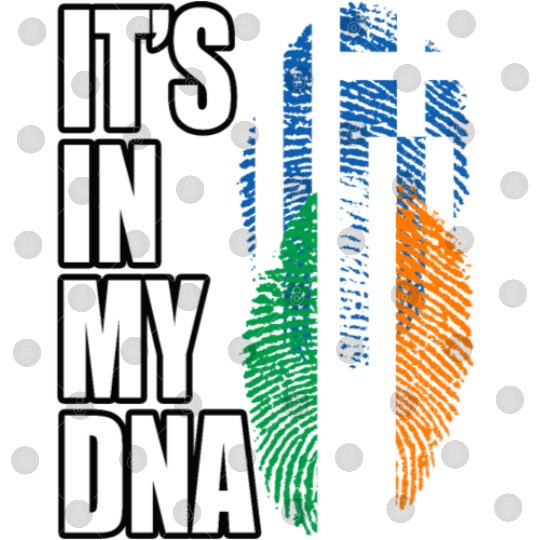 Greek And Irish Mix Heritage DNA Flag Digital Files
