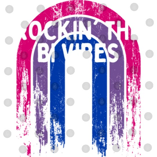 Rockin' the Bi Vibes Bisexual LGBTQ Bi Pride LGBT Digital Files