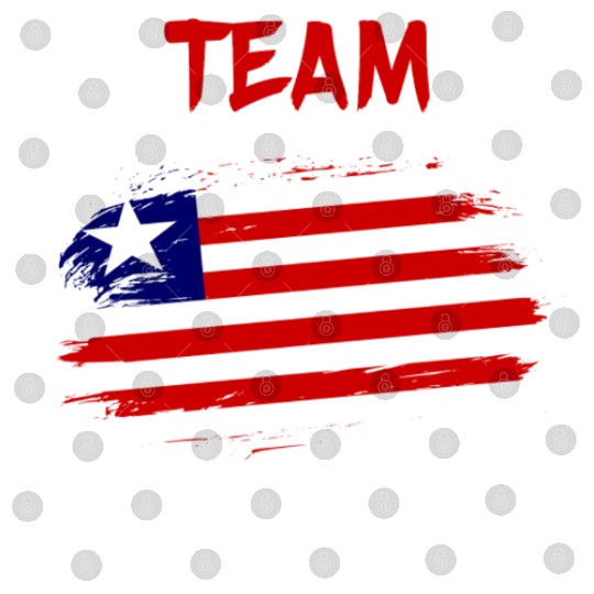 Team Liberia flag design Digital Files